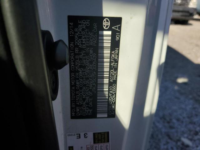 JTKJF5C75FJ005439 - 2015 TOYOTA SCION TC თეთრი ფოტო 12