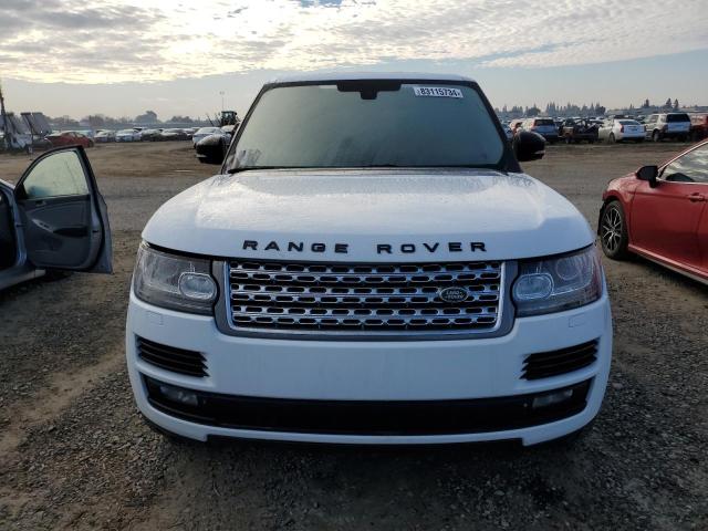 SALGV2TFXFA234167 - 2015 LAND ROVER RANGE ROVE AUTOBIOGRAPHY WHITE photo 5