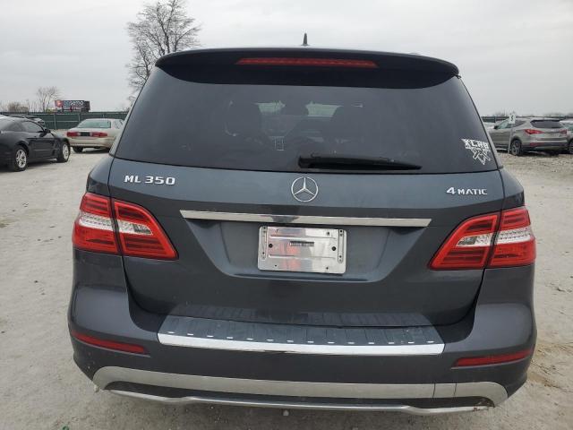 4JGDA5HB3CA021064 - 2012 MERCEDES-BENZ ML 350 4MATIC GRAY photo 6