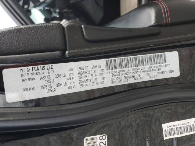 1C4RJFLG9HC841566 - 2017 JEEP GRAND CHER TRAILHAWK შავი ფოტო 13