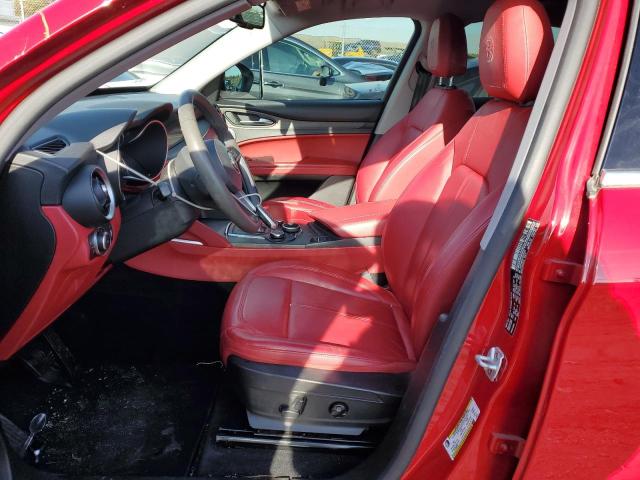 ZASFAKBN3J7B78755 - 2018 ALFA ROMEO STELVIO TI أحمر صورة 7