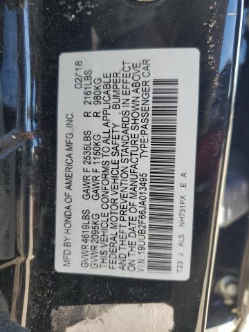 19UUB2F66JA013495 - 2018 ACURA TLX TECH+A Черный фото 12