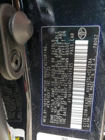 4T1G11AK6PU747425 - 2023 TOYOTA CAMRY SE NIGHT SHADE BLACK photo 12