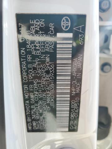 JTDKDTB38H1593361 - 2017 TOYOTA PRIUS C 白色 照片 13