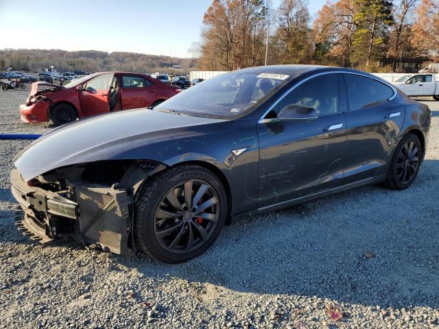 5YJSA1H26EFP62601 - 2014 TESLA MODEL S GRAY photo 1