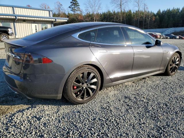 5YJSA1H26EFP62601 - 2014 TESLA MODEL S GRAY photo 3