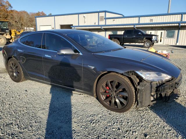 5YJSA1H26EFP62601 - 2014 TESLA MODEL S GRAY photo 4