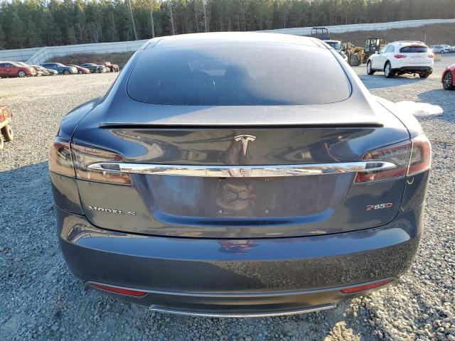 5YJSA1H26EFP62601 - 2014 TESLA MODEL S GRAY photo 6