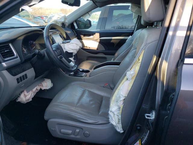 5TDJKRFH6GS285942 - 2016 TOYOTA HIGHLANDER XLE GRAY photo 7