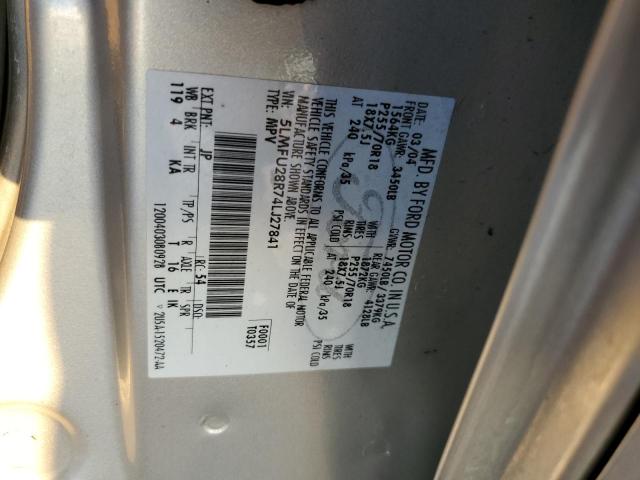 5LMFU28R74LJ27841 - 2004 LINCOLN NAVIGATOR 灰色 照片 12