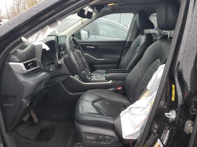 5TDGZRBH0LS015997 - 2020 TOYOTA HIGHLANDER XLE BLACK photo 7