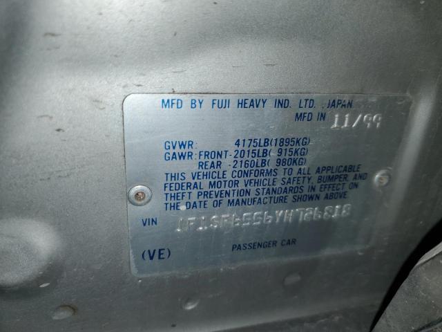 JF1SF6556YH726818 - 2000 SUBARU FORESTER S SILVER photo 12