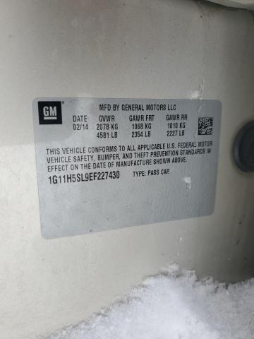 1G11H5SL9EF227430 - 2014 CHEVROLET MALIBU LTZ 米色 照片 12