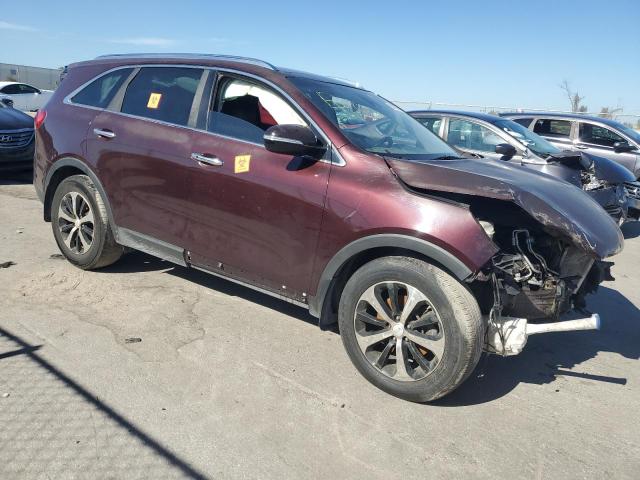 5XYPH4A5XHG318335 - 2017 KIA SORENTO EX BURGUNDY photo 4