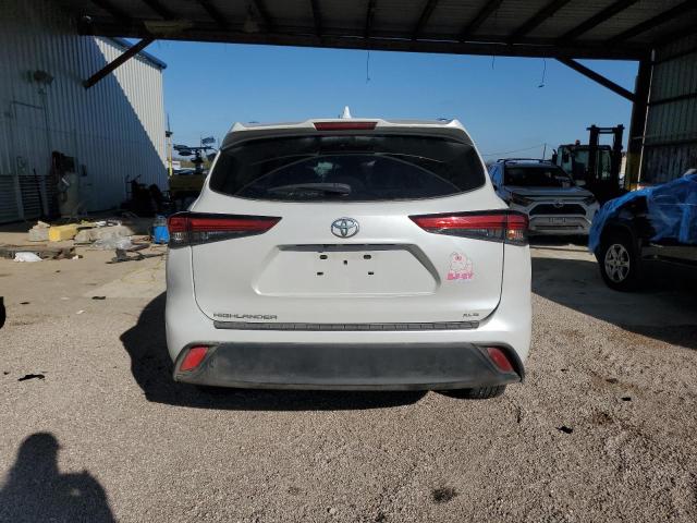 5TDGZRAH8NS546532 - 2022 TOYOTA HIGHLANDER XLE WHITE photo 6