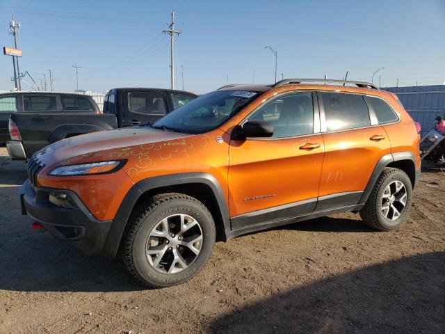 1C4PJMBSXFW776059 - 2015 JEEP CHEROKEE TRAILHAWK ORANGE photo 1