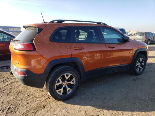 1C4PJMBSXFW776059 - 2015 JEEP CHEROKEE TRAILHAWK ORANGE photo 3
