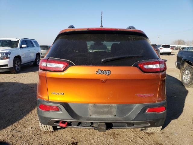 1C4PJMBSXFW776059 - 2015 JEEP CHEROKEE TRAILHAWK ORANGE photo 6