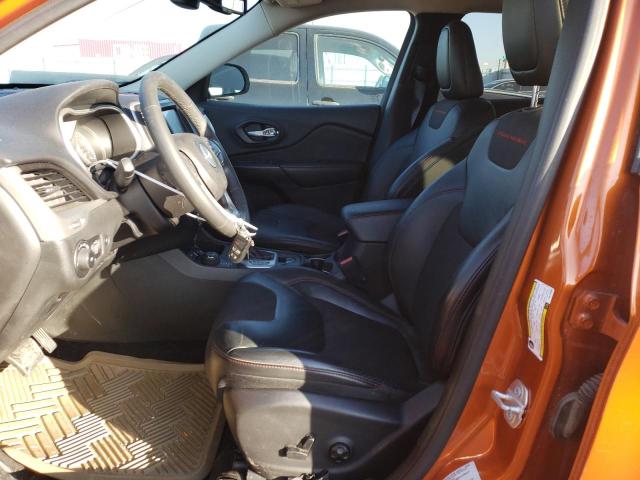 1C4PJMBSXFW776059 - 2015 JEEP CHEROKEE TRAILHAWK ORANGE photo 7