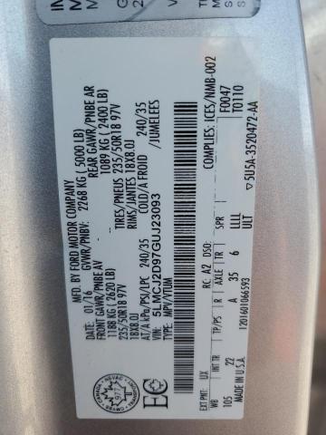 5LMCJ2D97GUJ23093 - 2016 LINCOLN MKC SELECT فضي صورة 13