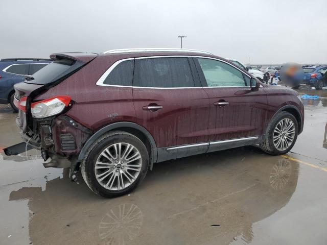 2LMPJ8LR1HBL48792 - 2017 LINCOLN MKX RESERVE BURGUNDY photo 3