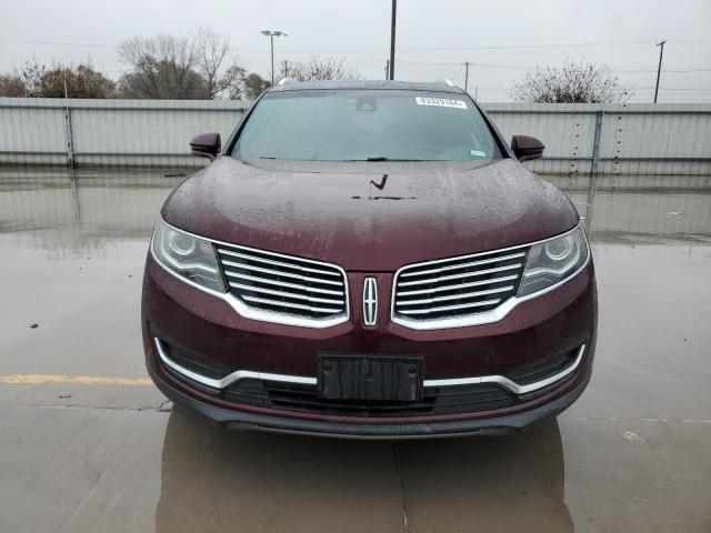 2LMPJ8LR1HBL48792 - 2017 LINCOLN MKX RESERVE BURGUNDY photo 5
