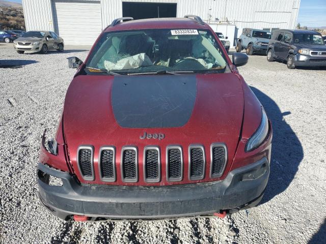 1C4PJMBBXGW256204 - 2016 JEEP CHEROKEE TRAILHAWK MAROON photo 5