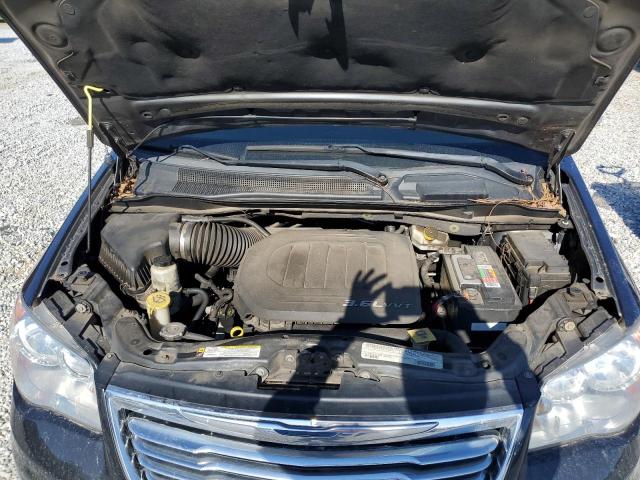 2C4RC1CG5CR117404 - 2012 CHRYSLER TOWN & COU TOURING L BLACK photo 12