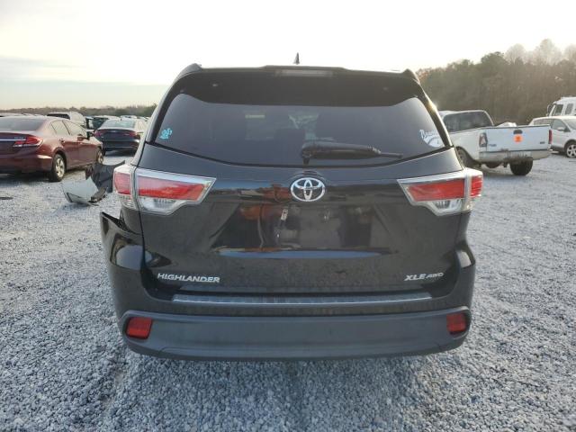 5TDJKRFH3GS320176 - 2016 TOYOTA HIGHLANDER XLE BLACK photo 6