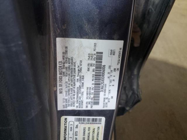 3LN6L2GK0DR806006 - 2013 LINCOLN MKZ GRAY photo 12