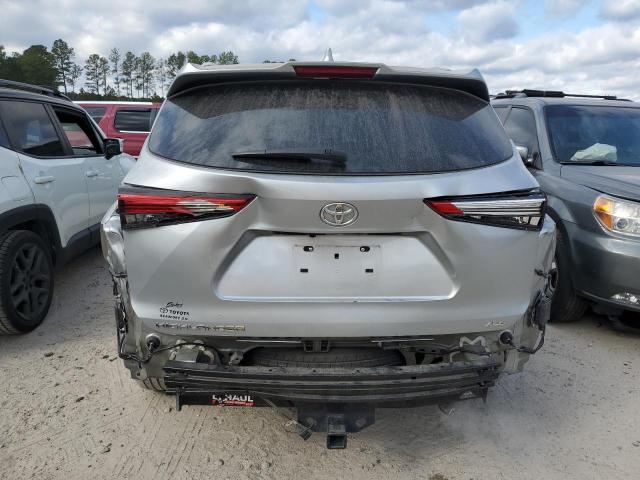 5TDGZRAH5NS099366 - 2022 TOYOTA HIGHLANDER XLE SILVER photo 6
