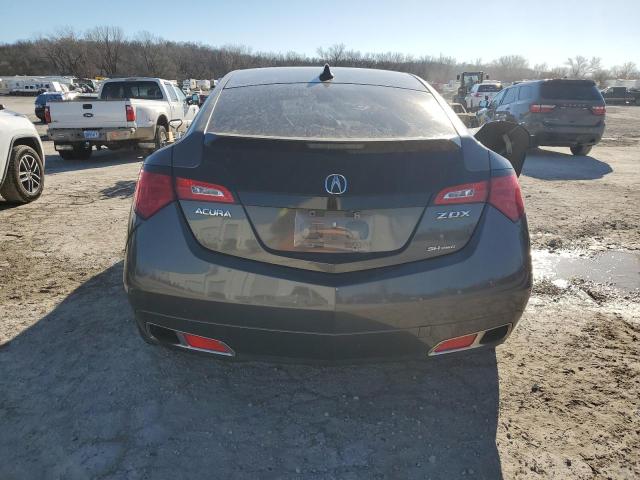 2HNYB1H4XBH500671 - 2011 ACURA ZDX TECHNOLOGY GRAY photo 6