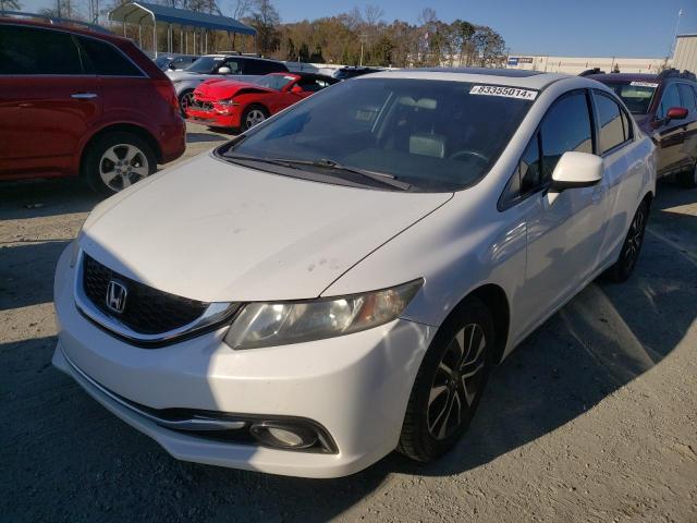 19XFB2F92DE071347 - 2013 HONDA CIVIC EXL თეთრი ფოტო 1