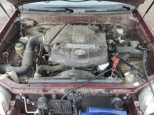 5TBRU34136S461448 - 2006 TOYOTA TUNDRA ACCESS CAB SR5 RED photo 11