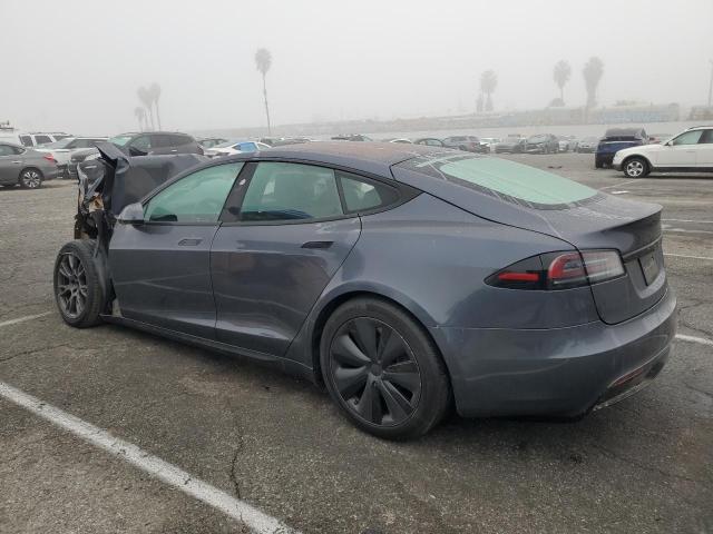 5YJSA1E53PF522312 - 2023 TESLA MODEL S GRAY photo 2