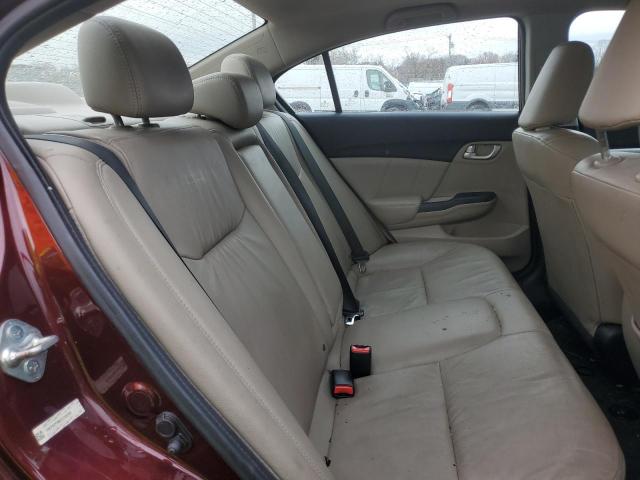 19XFB2F96DE236395 - 2013 HONDA CIVIC EXL BURGUNDY photo 10