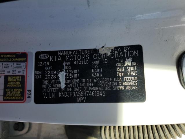 KNDJP3A56H7461945 - 2017 KIA SOUL + WHITE photo 14