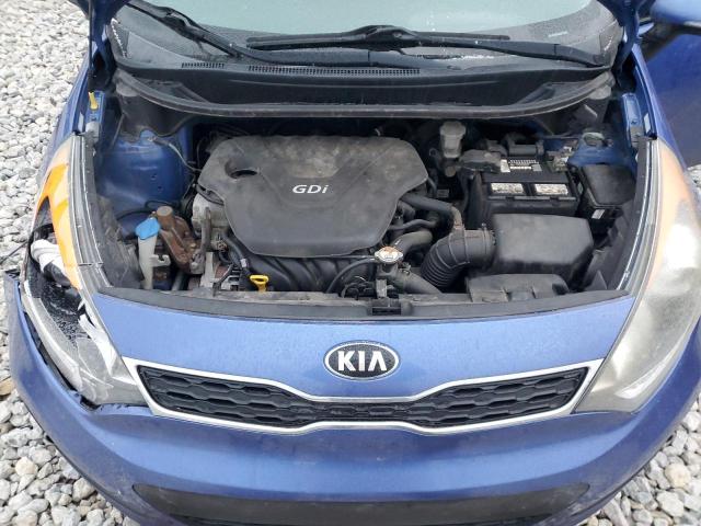 KNADN5A33D6153691 - 2013 KIA RIO EX BLUE photo 11