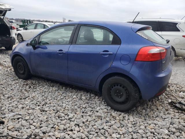 KNADN5A33D6153691 - 2013 KIA RIO EX BLUE photo 2