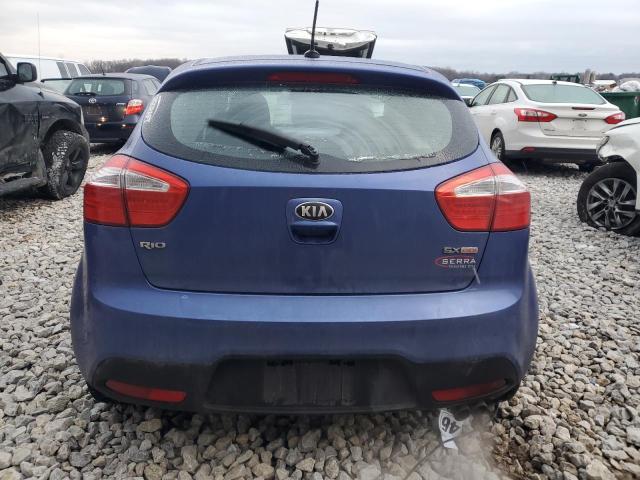 KNADN5A33D6153691 - 2013 KIA RIO EX BLUE photo 6
