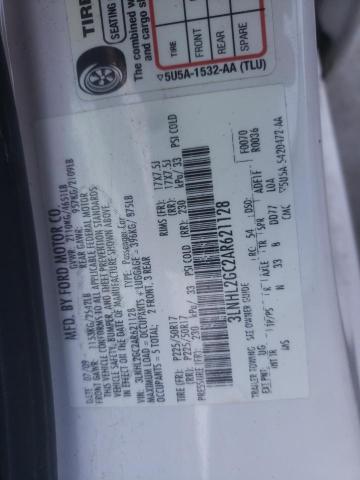 3LNHL2GC2AR621128 - 2010 LINCOLN MKZ WHITE photo 12