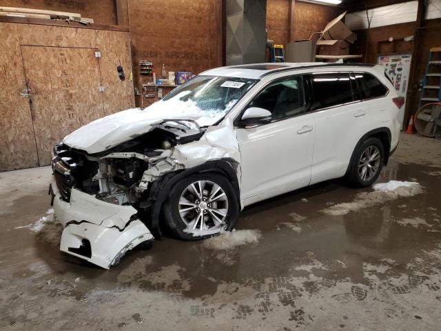 5TDJKRFH6FS104448 - 2015 TOYOTA HIGHLANDER XLE WHITE photo 1