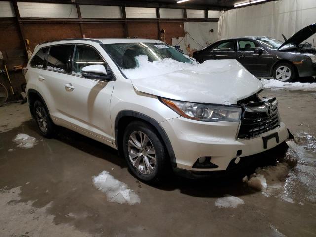 5TDJKRFH6FS104448 - 2015 TOYOTA HIGHLANDER XLE WHITE photo 4