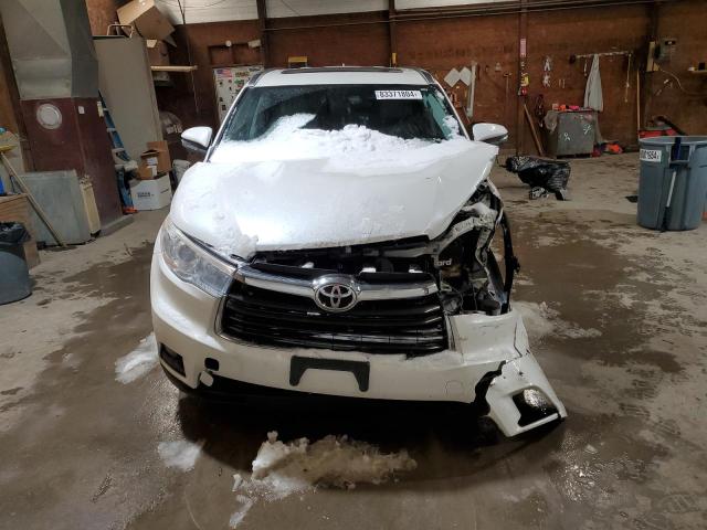 5TDJKRFH6FS104448 - 2015 TOYOTA HIGHLANDER XLE WHITE photo 5