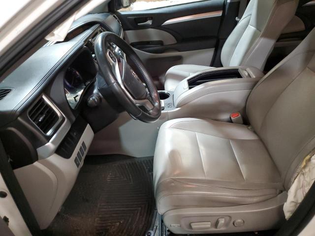 5TDJKRFH6FS104448 - 2015 TOYOTA HIGHLANDER XLE WHITE photo 7