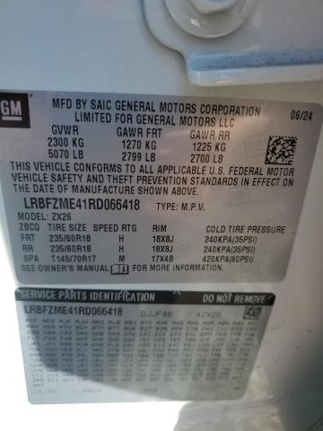 LRBFZME41RD066418 - 2024 BUICK ENVISION PREFERRED თეთრი ფოტო 14