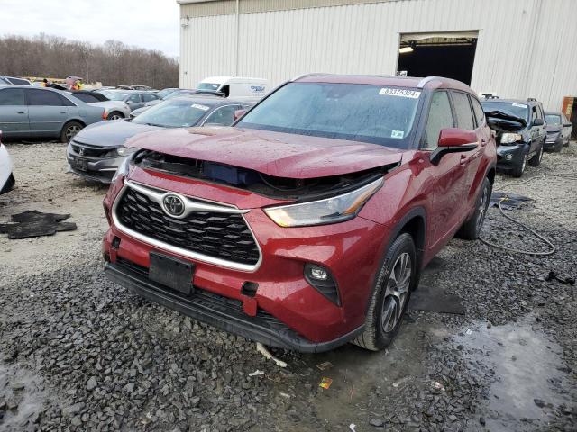 5TDGZRBH6MS528835 - 2021 TOYOTA HIGHLANDER XLE RED photo 1