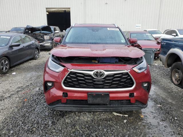 5TDGZRBH6MS528835 - 2021 TOYOTA HIGHLANDER XLE RED photo 5