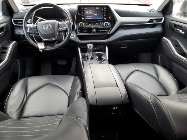 5TDGZRBH6MS528835 - 2021 TOYOTA HIGHLANDER XLE RED photo 8