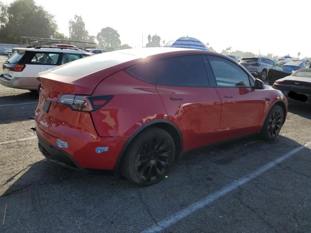 5YJYGDED7MF181395 - 2021 TESLA MODEL Y RED photo 3